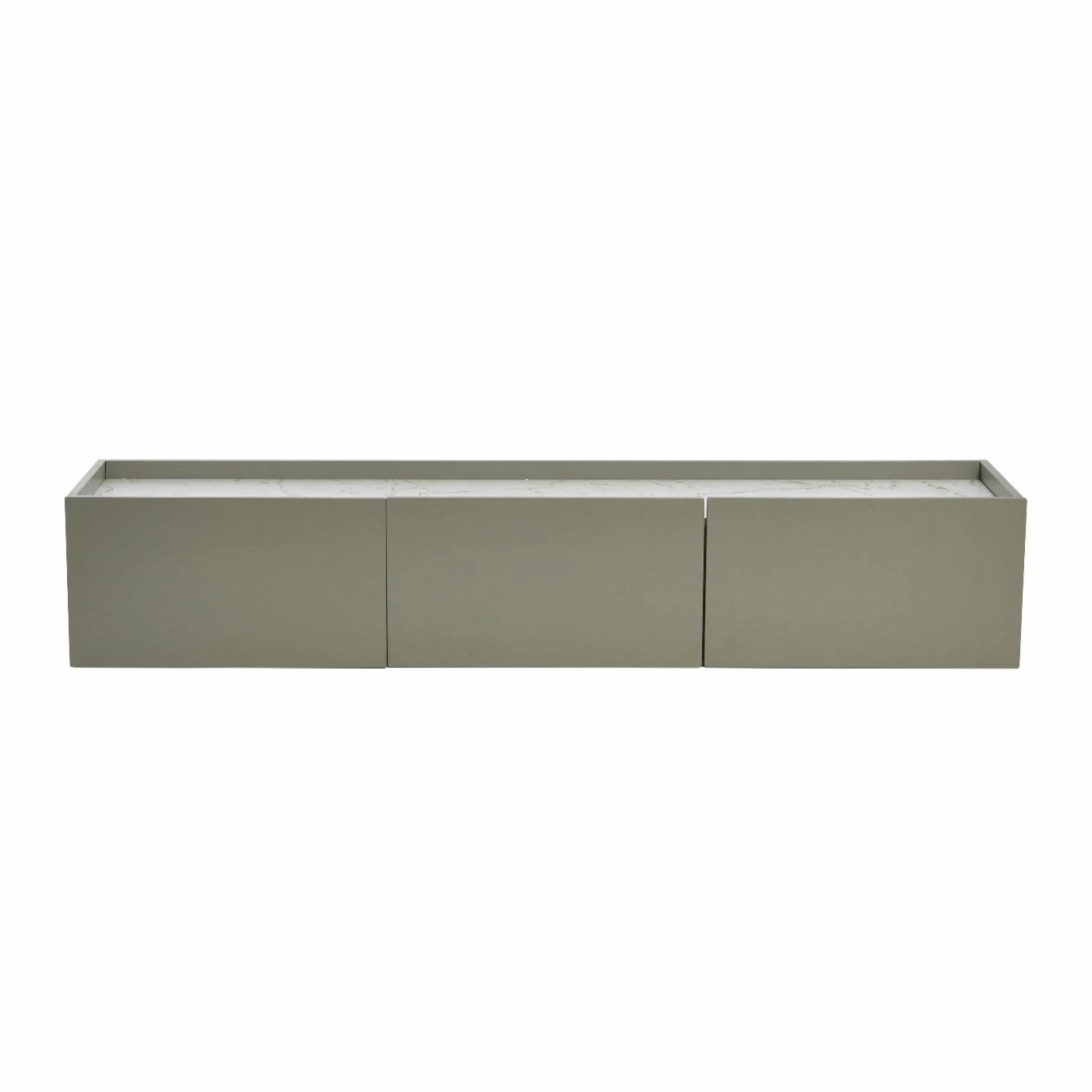 Promo ???? Wood Creative Co-Op Floating 3-Door Console Table - Grey ???? 3 Promo ???? Wood Creative Co-Op Floating 3-Door Console Table - Grey ???? - Image 3