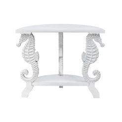 Buy 😀 Wood Coast To Coast Wonders Of The Sea Demilune Console Table ⌛ -Convenience Concepts Shop detail2CTCI2009