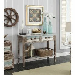 Buy ✔️ Wood Coast To Coast Islander Rectangle Console Table 🛒 -Convenience Concepts Shop detail2CTCI974