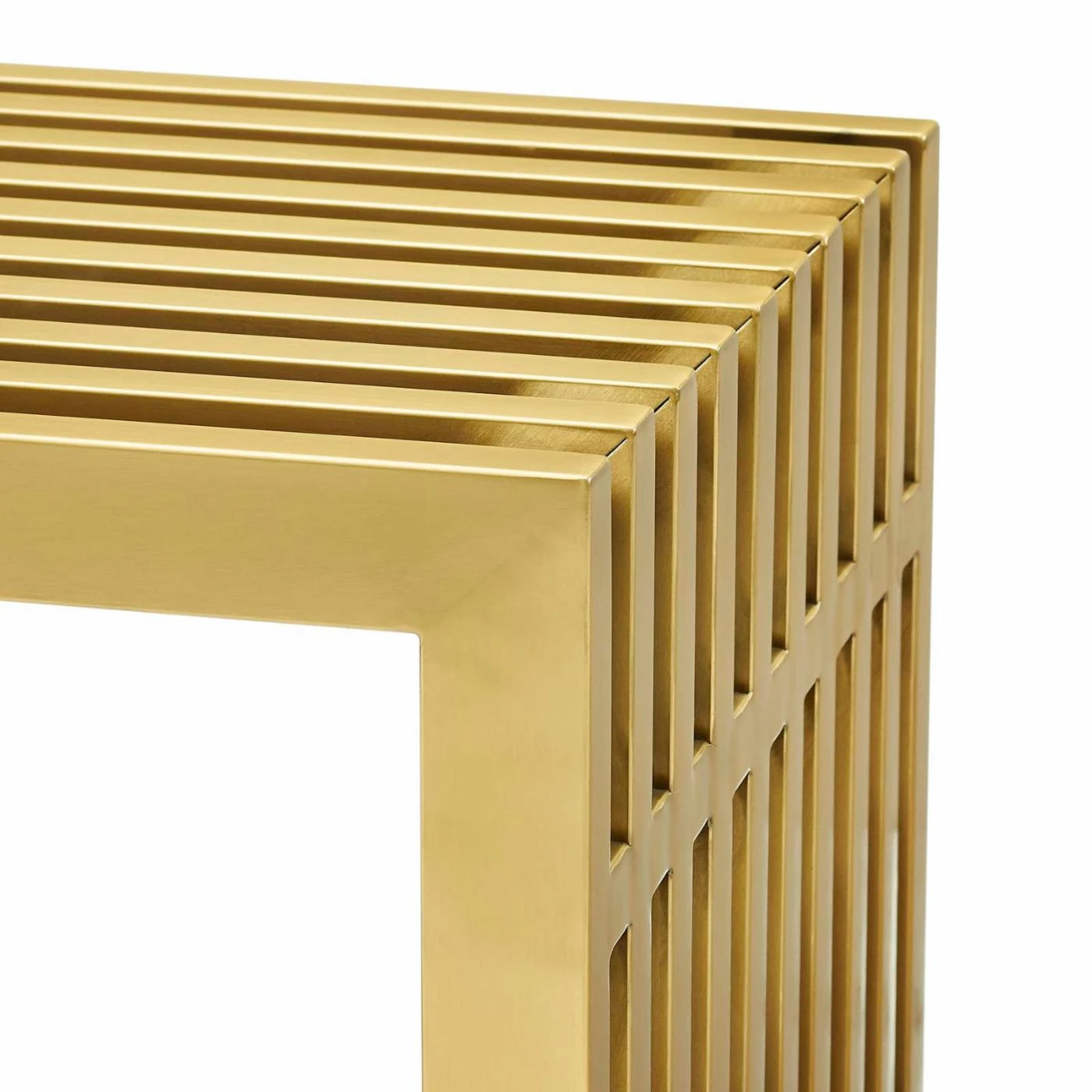 Coupon ✔️ Metal Modway Gridiron Gold Stainless Steel Console Table ???? 4 Coupon ✔️ Metal Modway Gridiron Gold Stainless Steel Console Table ???? - Image 4