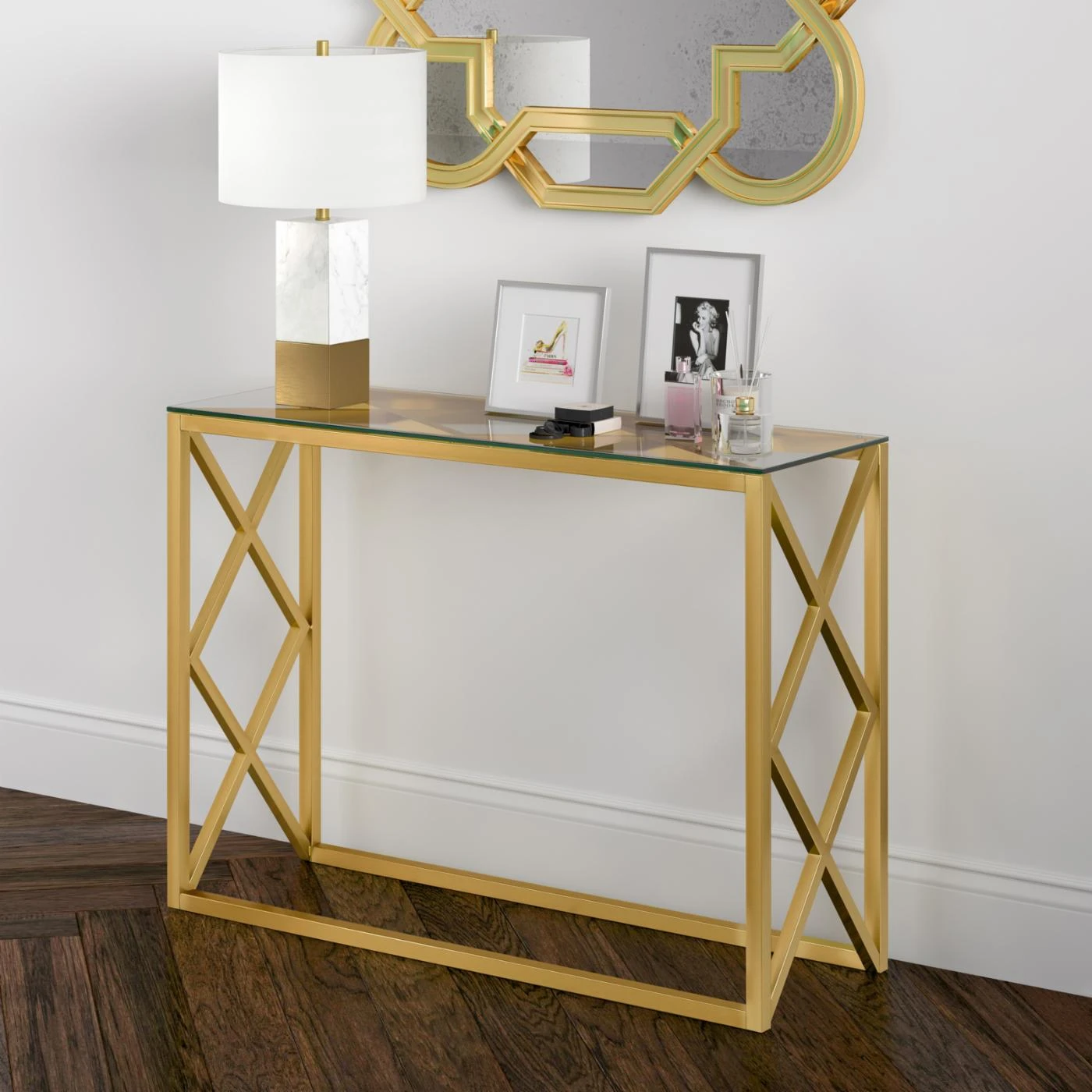 Budget ???? Hudson & Canal Metal Hudson & Canal Dixon Console Table ???? 4 Budget ???? Hudson & Canal Metal Hudson & Canal Dixon Console Table ???? - Image 4