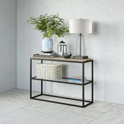 Deals ???? Hudson & Canal Metal Hudson & Canal Hector Console Table ???? -Convenience Concepts Shop detail2HUDO127