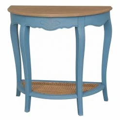 Discount ⌛ International Caravan Ashbury Half Moon 2 Tier Wood Console Table 😀 -Convenience Concepts Shop detail2ICI837