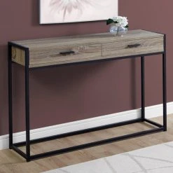 Buy 🛒 Metal Monarch Specialties Rectangular 2 Drawer Console Table 🌟 -Convenience Concepts Shop detail2MON1618