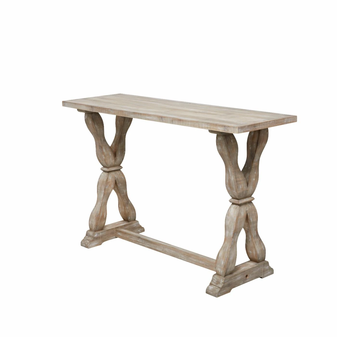 Top 10 ???? Wood DecMode Farmhouse Trestle Console Table ???? 4 Top 10 ???? Wood DecMode Farmhouse Trestle Console Table ???? - Image 4