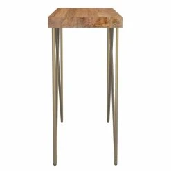 Discount ⭐ Metal !nspire Rustic Modern Solid Wood And Iron Console Table 🤩 -Convenience Concepts Shop detail2WORW458
