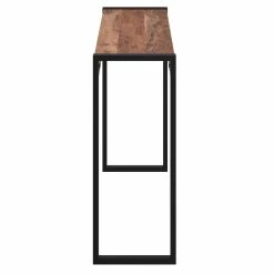 Budget 🎁 Metal !nspire Rustic Industrial Solid Wood And Iron Console Table ⌛ -Convenience Concepts Shop detail2WORW459
