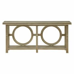 Best Sale 🌟 Wood Coast To Coast Console Table - Silver 🎁 -Convenience Concepts Shop detail3CTCI1192