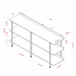 Buy 👍 Metal Furniture Of America Halima 3-Shelf Display Shelf - Light Walnut 💯 11 Buy 👍 Metal Furniture Of America Halima 3-Shelf Display Shelf - Light Walnut 💯 -Convenience Concepts Shop detail3ENLB5674