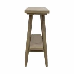 Promo 👏 Wood East At Main Eddard Splay Leg Console Table - Grey 🛒 -Convenience Concepts Shop detail3JEF1937