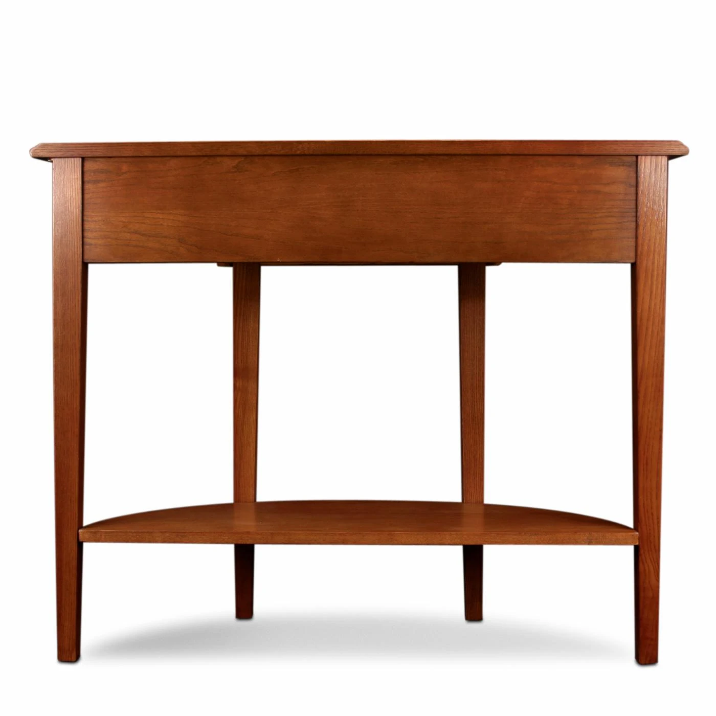 Discount ⭐ Wood Leick Home One Drawer Demilune Hall Console With Shelf, Medium Oak ???? 6 Discount ⭐ Wood Leick Home One Drawer Demilune Hall Console With Shelf, Medium Oak ???? - Image 6