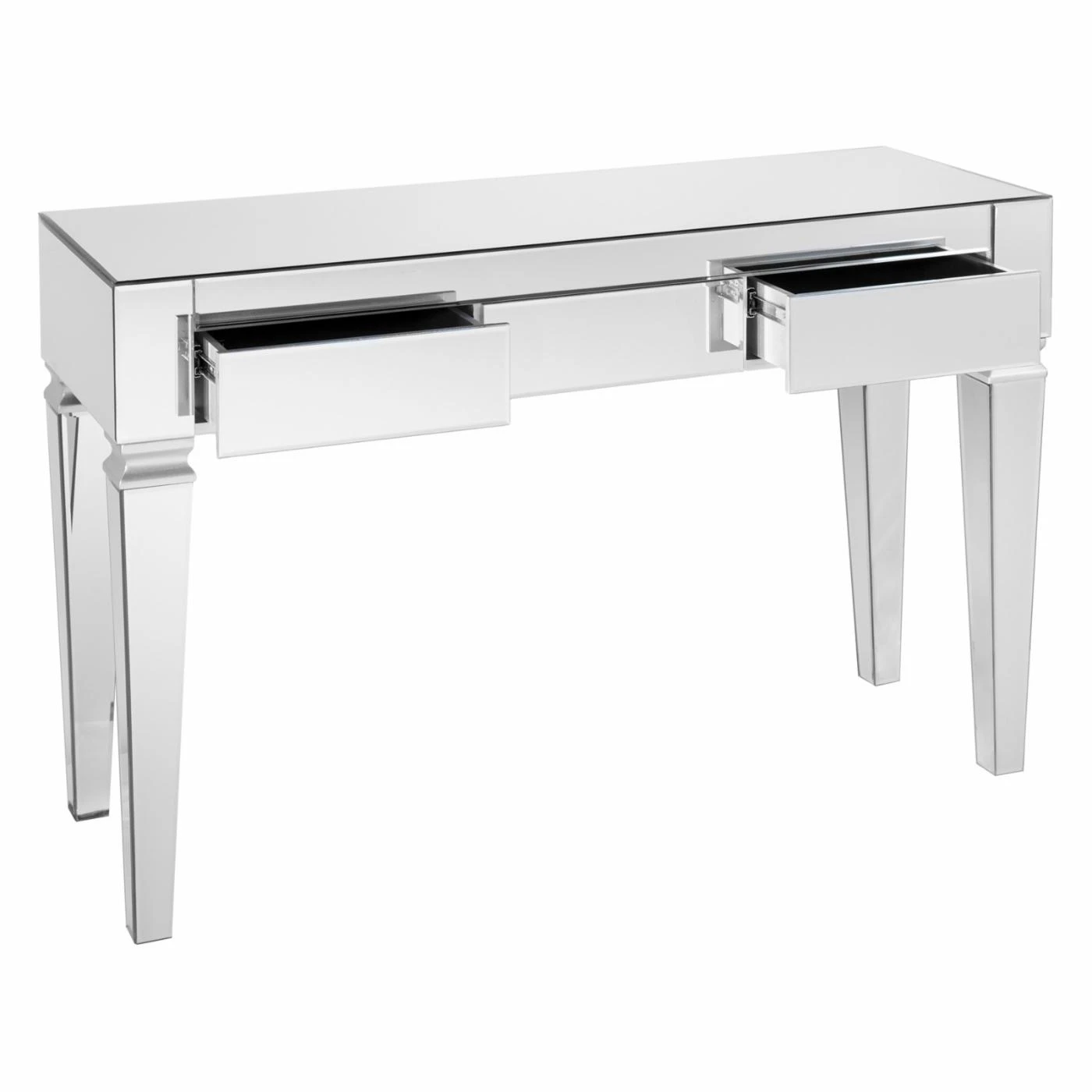 Outlet 💯 Glass Southern Enterprises Darien Contemporary Mirrored Console Table 🎁 6 Outlet 💯 Glass Southern Enterprises Darien Contemporary Mirrored Console Table 🎁 - Image 6