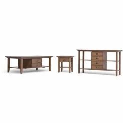 Cheapest ⌛ Brooklyn & Max Brooklyn + Max Stanwick Rustic Pine Wood Console Table ???? -Convenience Concepts Shop detail3SIMP1136