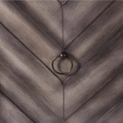 Promo ???? StyleCraft Chevron Patterned 3 Door Reclaimed Wood Console ⭐ -Convenience Concepts Shop detail3STL2031