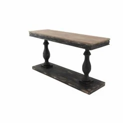 Outlet 🤩 Wood DecMode Rustic Elegance Console Table 🛒 -Convenience Concepts Shop detail3UMA6129