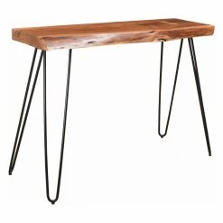 Cheap 👍 Metal !nspire Acasia Wood And Iron Console Table 👏 -Convenience Concepts Shop detail3WORW205