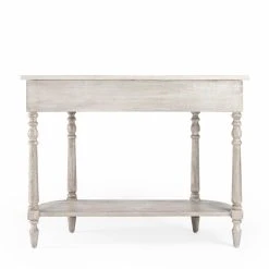 Buy 🌟 Butler Specialty Wood Butler Danielle Marble Console Table - Rustic Gray 🔔 -Convenience Concepts Shop detail4BTR3757