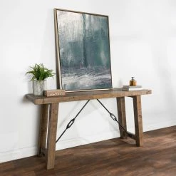 Promo ???? Wood Kosas Home Tuscany Reclaimed Pine Console Table ✔️ -Convenience Concepts Shop detail4CLASS1195