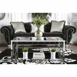 Brand new 👏 Metal Furniture Of America Nadya Circle Accented Sofa Table ⭐ -Convenience Concepts Shop detail4ENLB2727