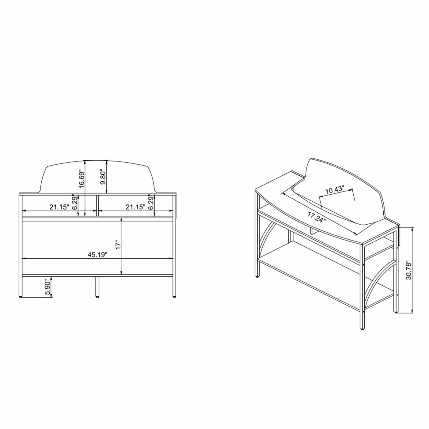 Brand new ๐ Metal Furniture Of America Rumi Open Shelves Console Table ๐งจ 7 Brand new ๐ Metal Furniture Of America Rumi Open Shelves Console Table ๐งจ - Image 7