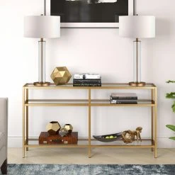 Outlet ???? Hudson & Canal Metal Hudson & Canal Sivil Console Table ???? -Convenience Concepts Shop detail4HUDO131 1