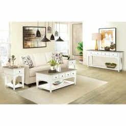 Best Sale ???? Rectangle Riverside Furniture Myra Leg Sofa Table ???? -Convenience Concepts Shop detail4RVS3766