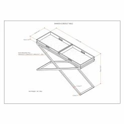 Hot Sale ???? Brooklyn & Max Metal Brooklyn + Max Dionne Aged Elm Wood Tray Top Console Table ???? 14 Hot Sale ???? Brooklyn & Max Metal Brooklyn + Max Dionne Aged Elm Wood Tray Top Console Table ???? -Convenience Concepts Shop detail4SIMP1124
