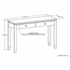 Best reviews of ???? Brooklyn & Max Wood Brooklyn + Max City 2 Drawer Console Table ❤️ -Convenience Concepts Shop detail4SIMP157