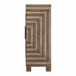 Budget 🔥 Wood Uttermost Layton Geometric Console Cabinet ✨ -Convenience Concepts Shop detail4UMC8254