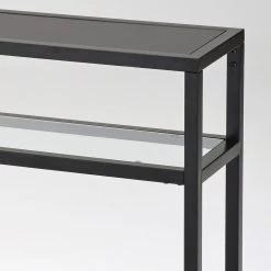 Buy 🧨 !nspire Contemporary Metal And Glass And MDF 1 Shelf Console Table 👍 -Convenience Concepts Shop detail4WORW462