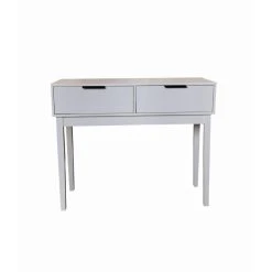 New 🔥 Resin K And B Furniture White Collection Console Table 🎉 -Convenience Concepts Shop detail5KBF1089