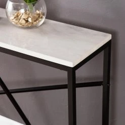 Cheapest 🛒 Metal Southern Enterprises Arendal Skinny Console Table 😀 -Convenience Concepts Shop detail5SEI2483