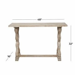 Top 10 ???? Wood DecMode Farmhouse Trestle Console Table ???? 15 Top 10 ???? Wood DecMode Farmhouse Trestle Console Table ???? -Convenience Concepts Shop detail5UMA12895