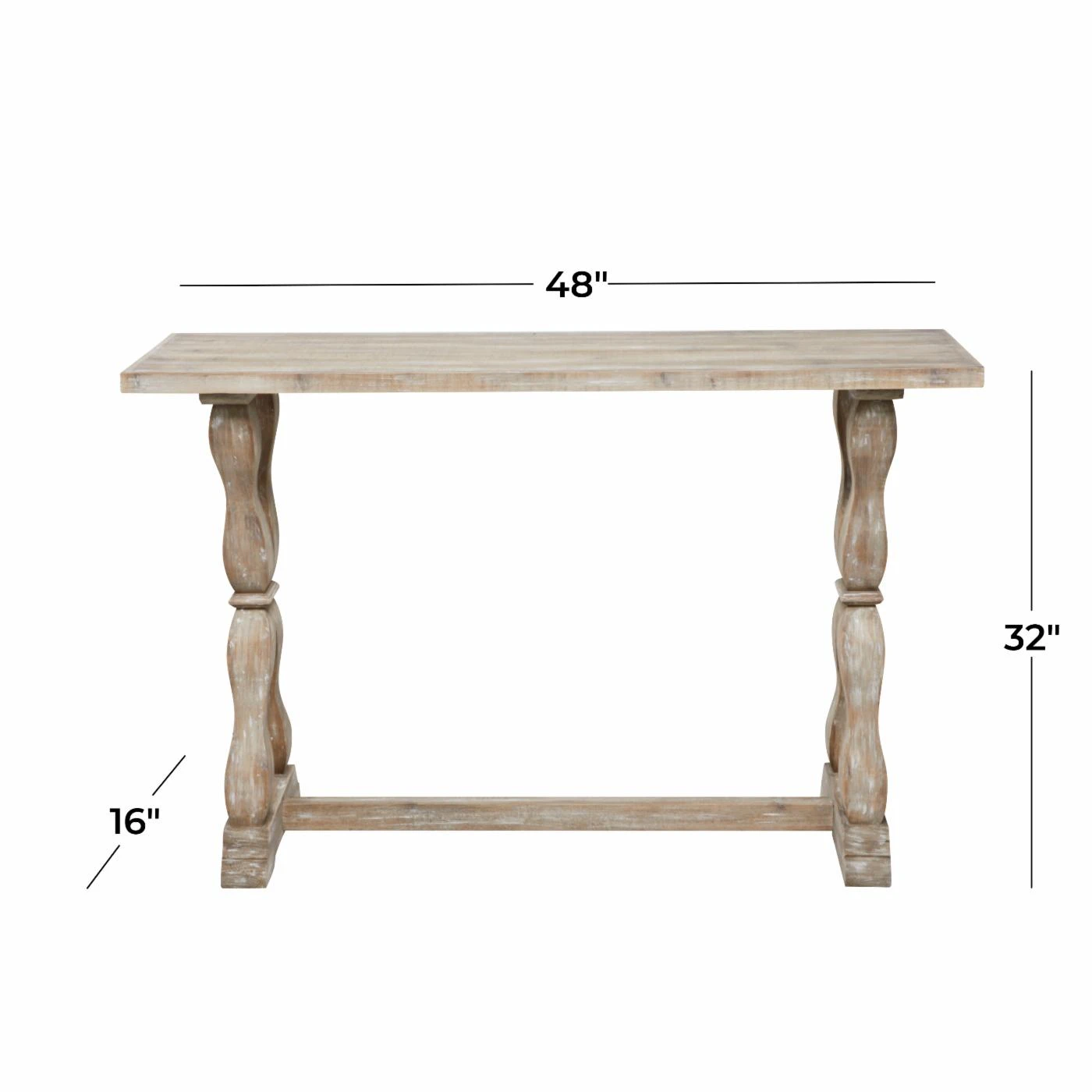 Top 10 ???? Wood DecMode Farmhouse Trestle Console Table ???? 8 Top 10 ???? Wood DecMode Farmhouse Trestle Console Table ???? - Image 8