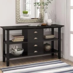 Cheapest ⌛ Brooklyn & Max Brooklyn + Max Stanwick Rustic Pine Wood Console Table ???? -Convenience Concepts Shop detail6SIMP1136