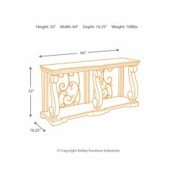 Outlet ✨ Wood Signature Design By Ashley Alymere Rectangular Brown Sofa Table ???? 5 Outlet ✨ Wood Signature Design By Ashley Alymere Rectangular Brown Sofa Table ???? -Convenience Concepts Shop detail7ASHY342