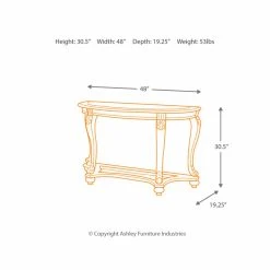 Outlet 🌟 Wood Signature Design By Ashley Norcastle Sofa Table 🛒 -Convenience Concepts Shop detail7ASHY802