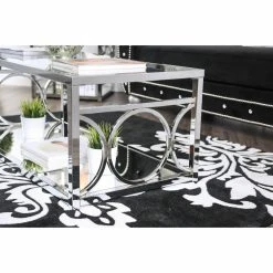 Brand new 👏 Metal Furniture Of America Nadya Circle Accented Sofa Table ⭐ -Convenience Concepts Shop detail7ENLB2727