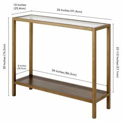 Flash Sale ???? Hudson & Canal Metal Hudson & Canal Rigan Console Table ⭐ -Convenience Concepts Shop detail7HUDO048