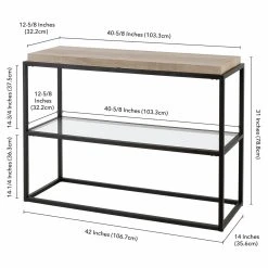 Deals ???? Hudson & Canal Metal Hudson & Canal Hector Console Table ???? -Convenience Concepts Shop detail7HUDO127