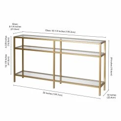 Outlet ???? Hudson & Canal Metal Hudson & Canal Sivil Console Table ???? -Convenience Concepts Shop detail7HUDO131