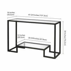 Budget ???? Hudson & Canal Metal Hudson & Canal Athena Console Table ❤️ -Convenience Concepts Shop detail7HUDO132