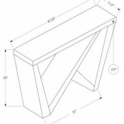 Best Pirce ???? Monarch Specialties Wood Monarch 48 In. Hall Console Table ???? -Convenience Concepts Shop detail7MON1359