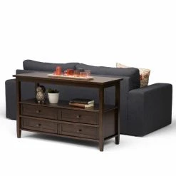 Cheap ???? Brooklyn & Max Rectangle Brooklyn + Max Lexington Pine Wood Console Table ???? -Convenience Concepts Shop detail7SIMP1142