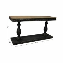 Outlet 🤩 Wood DecMode Rustic Elegance Console Table 🛒 -Convenience Concepts Shop detail7UMA6129