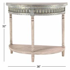 Cheapest π₯° DecMode Traditional Fir Wood And Iron Half-Round Console Table π 11 Cheapest π₯° DecMode Traditional Fir Wood And Iron Half-Round Console Table π -Convenience Concepts Shop detail7UMA9960