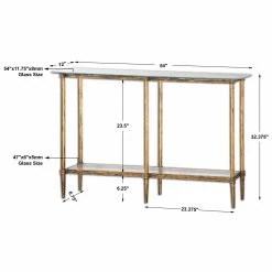 New 🎉 Uttermost Rectangle Elenio Glass Console Table 🧨 -Convenience Concepts Shop detail7UMC5731