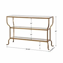 Brand new 🔥 Metal Uttermost Deline Console Table 💯 -Convenience Concepts Shop detail7UMC7075