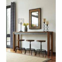 Deals 🎁 Wood Signature Design By Ashley Torjin 72 In. Long Counter Height Console Table ⭐ -Convenience Concepts Shop detailASHY3756