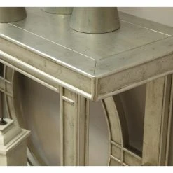 Best Sale 🌟 Wood Coast To Coast Console Table - Silver 🎁 -Convenience Concepts Shop detailCTCI1192